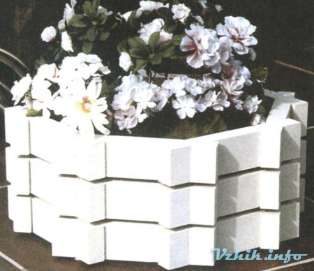 Восьмиугольный ящик для цветов