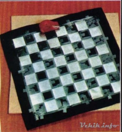 Шахматная композиция из гаек и болтов